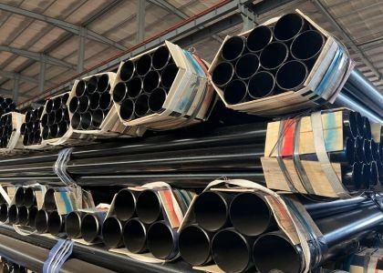 パンシング サービス ASTM A/ASME SA 53 グレード A B 黒色無縫鋼管 0.2-100mm 厚さ