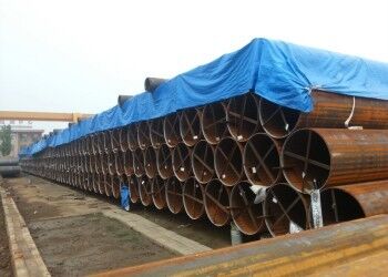 LSAW鋼管 外径355.6mm-2320mm 壁厚さ5mm-50mm 耐久性のある流体輸送のための3PEコーティング