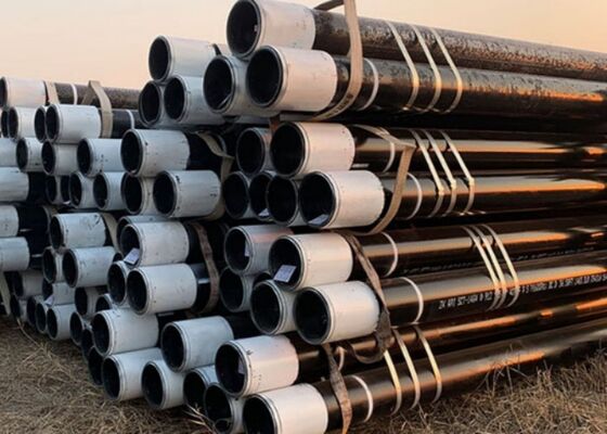 カーボン・スチール・キャッシング・チューブ,男性/女性用スローディング・エンド,API5CT N80 L80 P110規格の2.11mmから300mmの厚さ