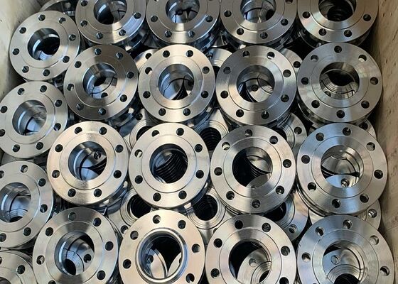 パイプラインおよび機器接続用の耐ねじれ性を備えた研磨ステンレス鋼フランジ
